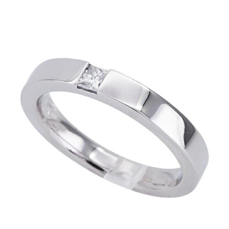 ハリーウィンストン HARRY WINSTON プリンセスカット・マリッジリング クラシック・ダイヤモンド・バンドリング リング 指輪 ペアリング ダイヤリング 結婚指輪 プラチナ
