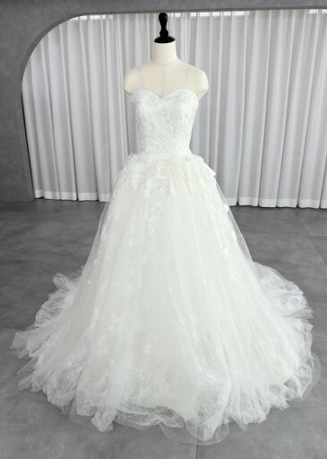 ワタベウエディング WATABE WEDDING BARBIE-2 プリンセスライン ウェディングドレス ホワイト ファーストオーナー チュール 3way ワタベウエディング WATABE WEDDING BARBIE-2 プリンセスライン ウェディングドレス ホワイト ファーストオーナー チュール 3way