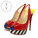 クリスチャンルブタン Christian Louboutin サンダル 靴 シューズ パテント マルチカラー パンプス スリングバック(4)