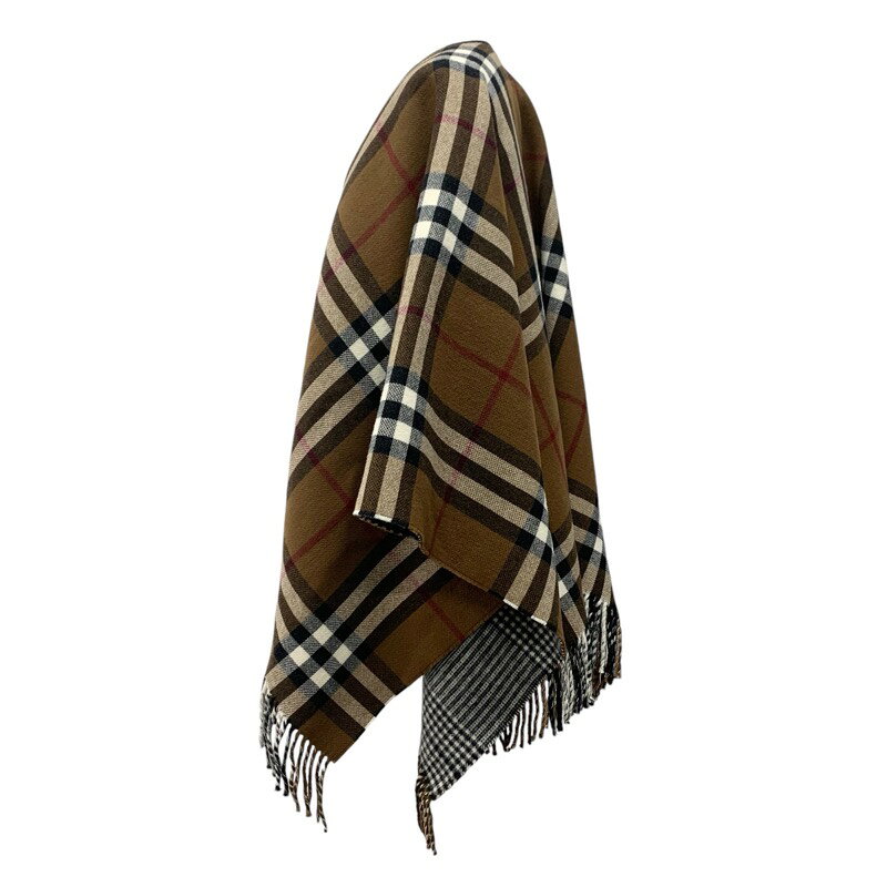 バーバリー BURBERRY アウター ウール ブラウン系 チェック ケープ ポンチョ tieel-10020888 H3(エイチスリー)楽天市場店 サンプル画像2
