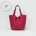 エルメス HERMES ピコタンロックMM エクラ ピコタンロック MM ピコタンロック22 バッグ トートバッグ トリヨンクレマンス ローズメキシコ ルージュクー ピンク レッド 赤 シルバー金具(4)