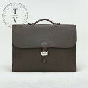 エルメス HERMES サックアデペッシュ41 サックアデペッシュ 41 バッグ トートバッグ トゴ エタン グレー シルバー金具(4)