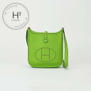 エルメス HERMES エブリンTPM エブリン TPM エヴリンTPM エヴリン TPM バッグ ショルダーバッグ トリヨンクレマンス アップルグリーン グリーン 緑 黄緑 ゴールド金具(4)