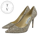 ジミーチュウ JIMMY CHOO ABEL パンプス 靴 シューズ グリッター ゴールド メタルヒール パーティーシューズ(4)