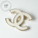 シャネル CHANEL ブローチ コサージュ ゴールド ホワイト ココマーク