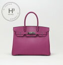 エルメス HERMES バーキン30 バーキン 30 バッグ トートバッグ エプソン トスカ パープル ピンク 紫 シルバー金具 ヴォーエプソン(4)