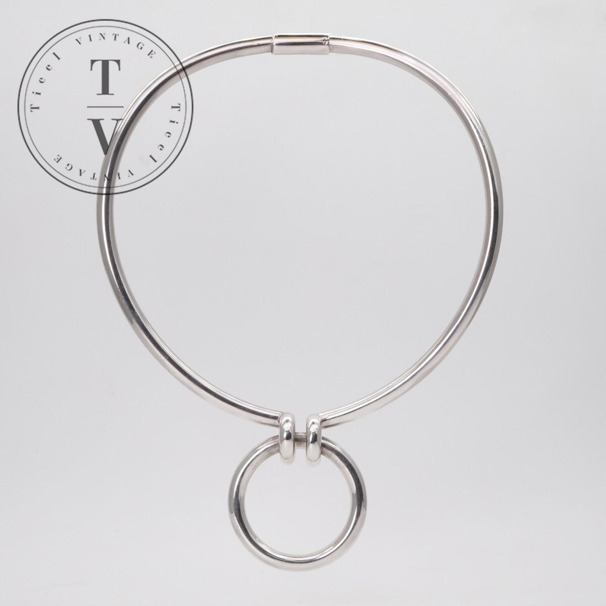 エルメス HERMES ネックレス ペンダント チョーカー SV800 シルバー 銀 ヴィンテージ アンティーク 希少 レア カニ ホールマーク