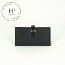 エルメス HERMES ベアンスフレタッチ ベアン スフレ タッチ 財布 長財布 ロングウォレット エプソン クロコダイル ノワール noir ブラック bla...