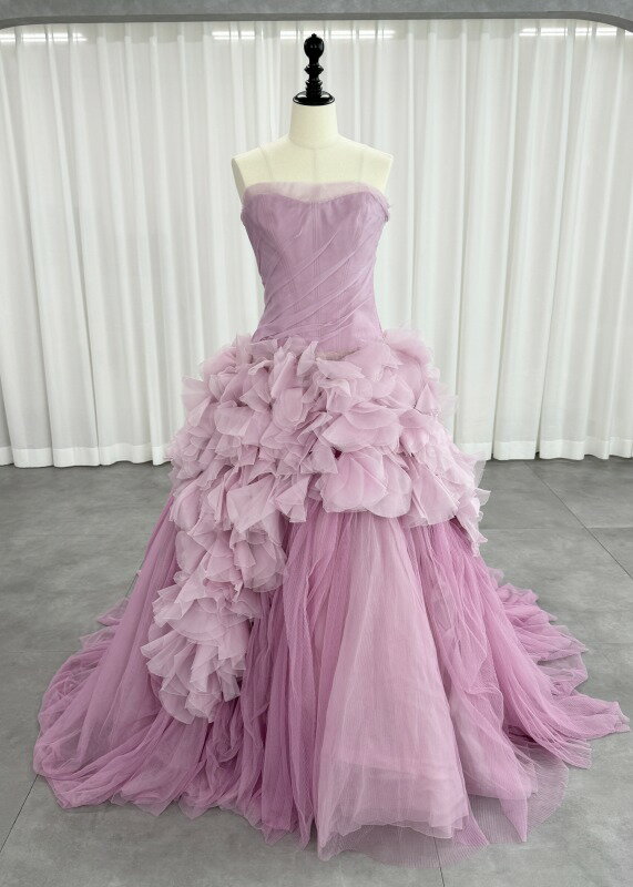 ヴェラウォン VERA WANG BRIDE Hayley ヘイリー ピンクヘイリー プリンセスライン ウェディングドレス ピンク ファーストオーナー チュール