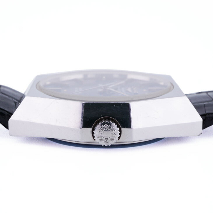 [クレファー]腕時計アナログメンズ防水革ベルトブラウンTE-AM185-WTS