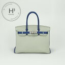 エルメス HERMES バーキン30 バーキン 30 バッグ トートバッグ トゴ グリペール Gris Perle ブルー Blue マットシルバー パーソナルオーダー バイカラー PSO