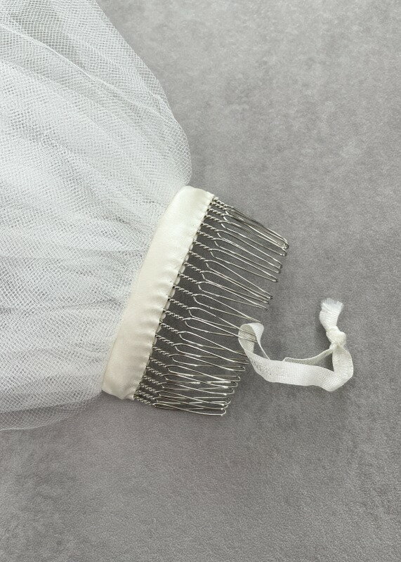 ヴェラウォン VERA WANG BRIDE ヘアアクセサリー アイボリー ホワイト 白 ファーストオーナー ショートベール ヴェール