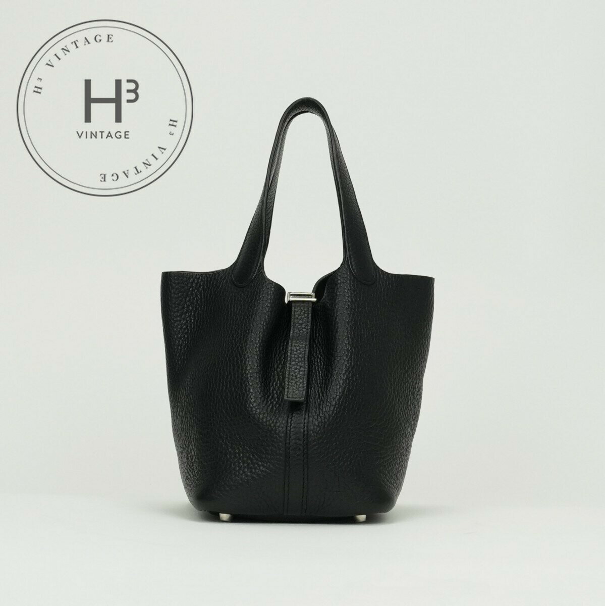 エルメス HERMES ピコタンPM ピコタン PM ピコタン18 バッグ トートバッグ トリヨンクレマンス ノワール Noir ブラック Black 黒 シルバー金具 ハンドバッグのサムネイル
