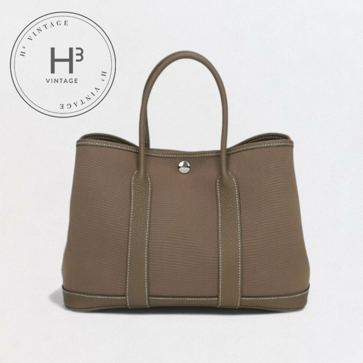 エルメス HERMES ガーデンパーティTPM ガーデンパーティ TPM ガーデンパーティ30 ガーデンパーティー バッグ トートバッグ ネゴンダ エトゥープ Etoupe グレー Gray シルバー金具のサムネイル