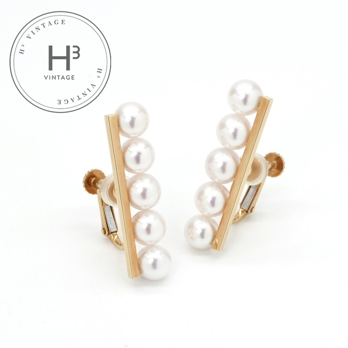 タサキ TASAKI バランス プラス イヤリング バランス プラス イヤリング ピアス イヤリング 750YG イエローゴールド 真珠