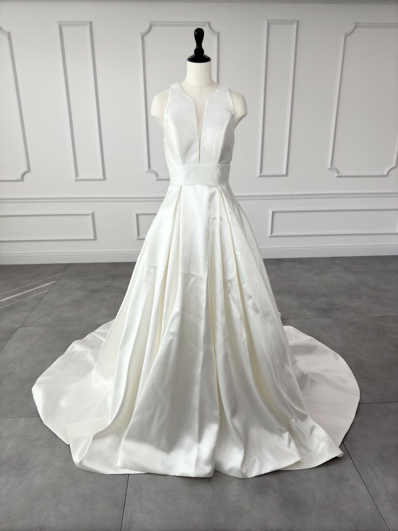 ニコルミラノ NICOLE MILANO Aライン ウェディングドレス ホワイト 白 ファーストオーナー(4)