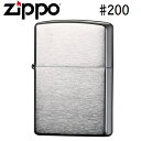【メール便にて送料無料】Zippo ジッポー ライター ブラッシュ クローム 200