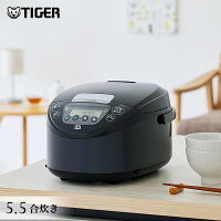 炊飯器 日本製 タイガー IH 炊飯器 5.5合炊き JPW-H100 K ブラック タイガー魔法瓶...