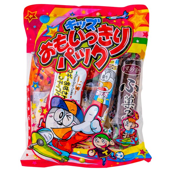 おもいっきりパック{お菓子 詰め合わせ 駄菓子 うまい棒 子ども会 施設}[子供会 保育園 幼稚園 景品 イベント お祭り プレゼント 人気]【色柄指定不可】【不良対応不可】の商品画像