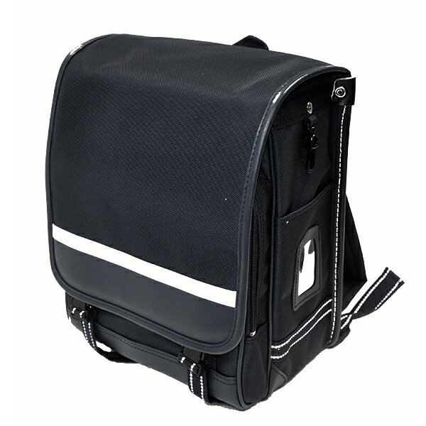 キディーロング(縦)Kiddy Long ナイロンランドセル【黒・ブラック】