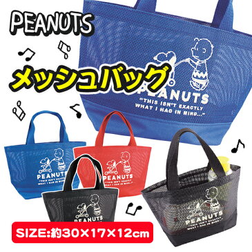 6月15日限定＼エントリー＆楽天カード利用でP23倍以上／スヌーピー メッシュバッグ {SNOOPY ピーナッツ PEANUTS キャラクター メッシュバッグ 手提げ ミニトートバッグ} ※色柄指定不可※ ★子供会 子ども会 景品 お祭り 縁日 幼稚園 ☆入学 卒業