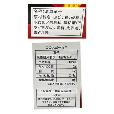 9月1日限定＼エントリー＆楽天カード利用でP20倍以上／この人だ〜れ？{お菓子 ジャック ラムネ}{徳用 大袋 個包装 小分け 配布 問屋 業務用 景品}{イベント 子ども会 幼稚園 施設}【色柄指定不可】