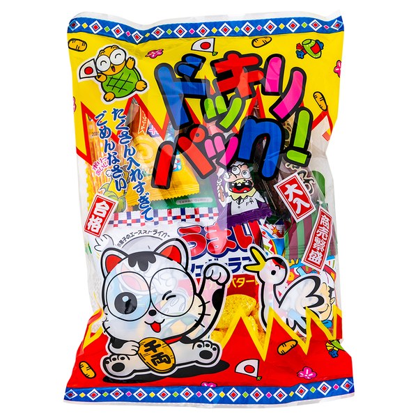 ドッキリパック{お菓子 詰め合わせ 駄菓子 うまい棒 子ども会 施設}[子供会 保育園 幼稚園 景品 イベント お祭り プレゼント 人気]【色柄指定不可】【不良対応不可】の商品画像