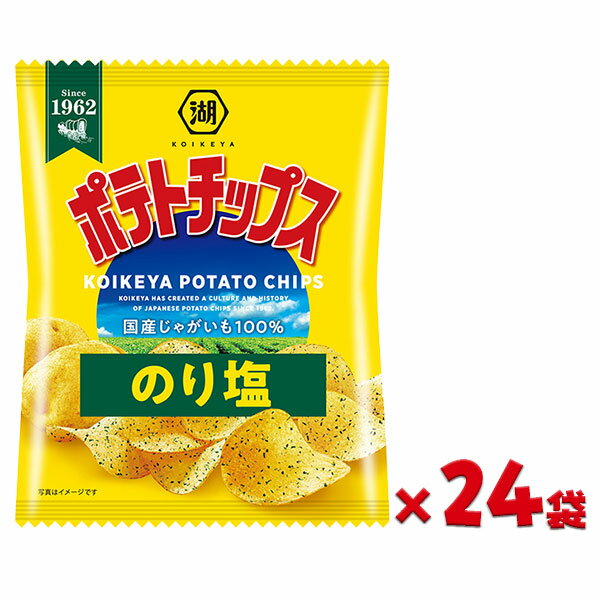 コイケヤ ポテトチップス のり塩 小袋{湖池屋 KOIKEYA こいけや ポテチ のりしお ポテトチップス のり塩 お菓子 スナック おやつ おつまみ 小袋 子ども会 施設}[子供会 保育園 幼稚園 景品 イベント お祭り プレゼント 人気]【色柄指定不可】【不良対応不可】