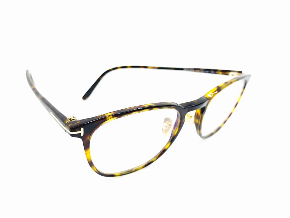 新品　TOM FORD（トムフォード） TF5700-B 052 正規品　定価62,700円　ブルーライトカット　眼鏡 メンズ レディース　ギフト　べっ甲色　ウェリントン　ブラウン　芸能人