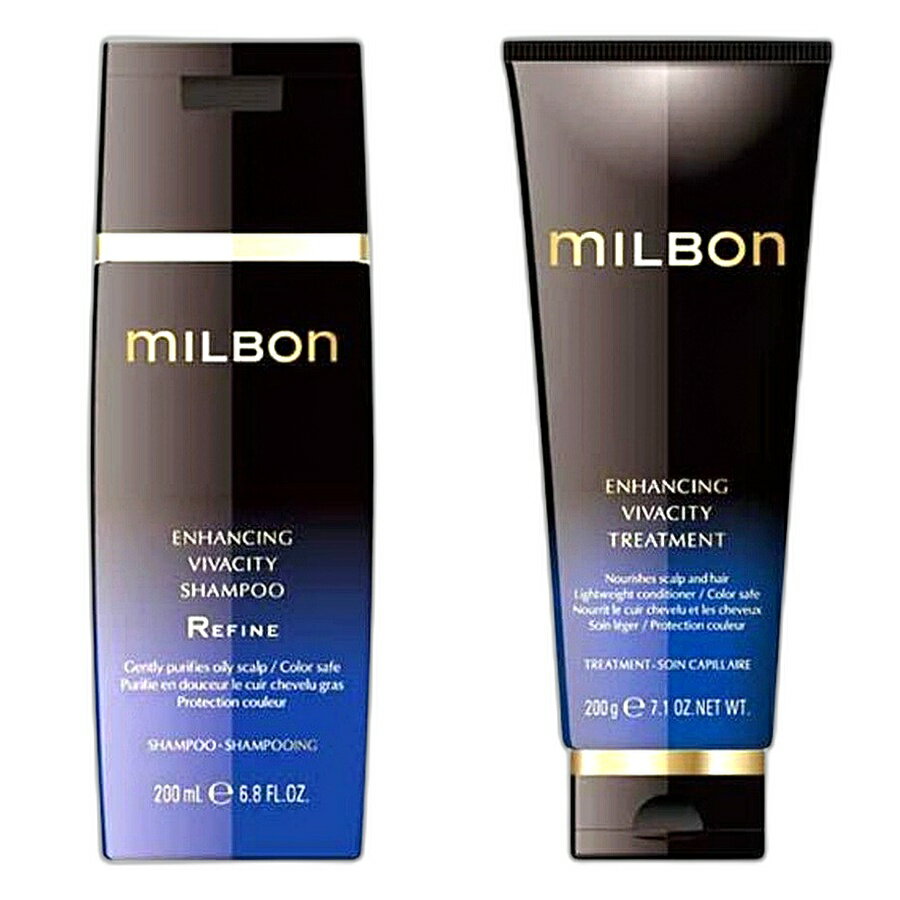 乐天商城 - 【セット】ミルボン エンハンシング ビバシティ シャンプーリファイン 200ml ＆トリートメント 200g グローバル ミルボン プレミアム ポジション 【milbon】