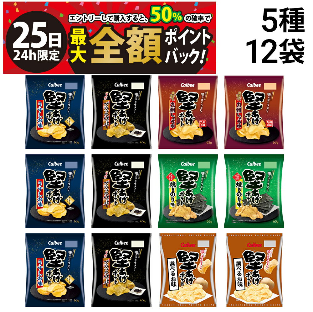 【11/25限定！50％で最大全額ポイントバック】【 送料無料 最強配送 】 カルビー 堅あげポテト 詰め合..