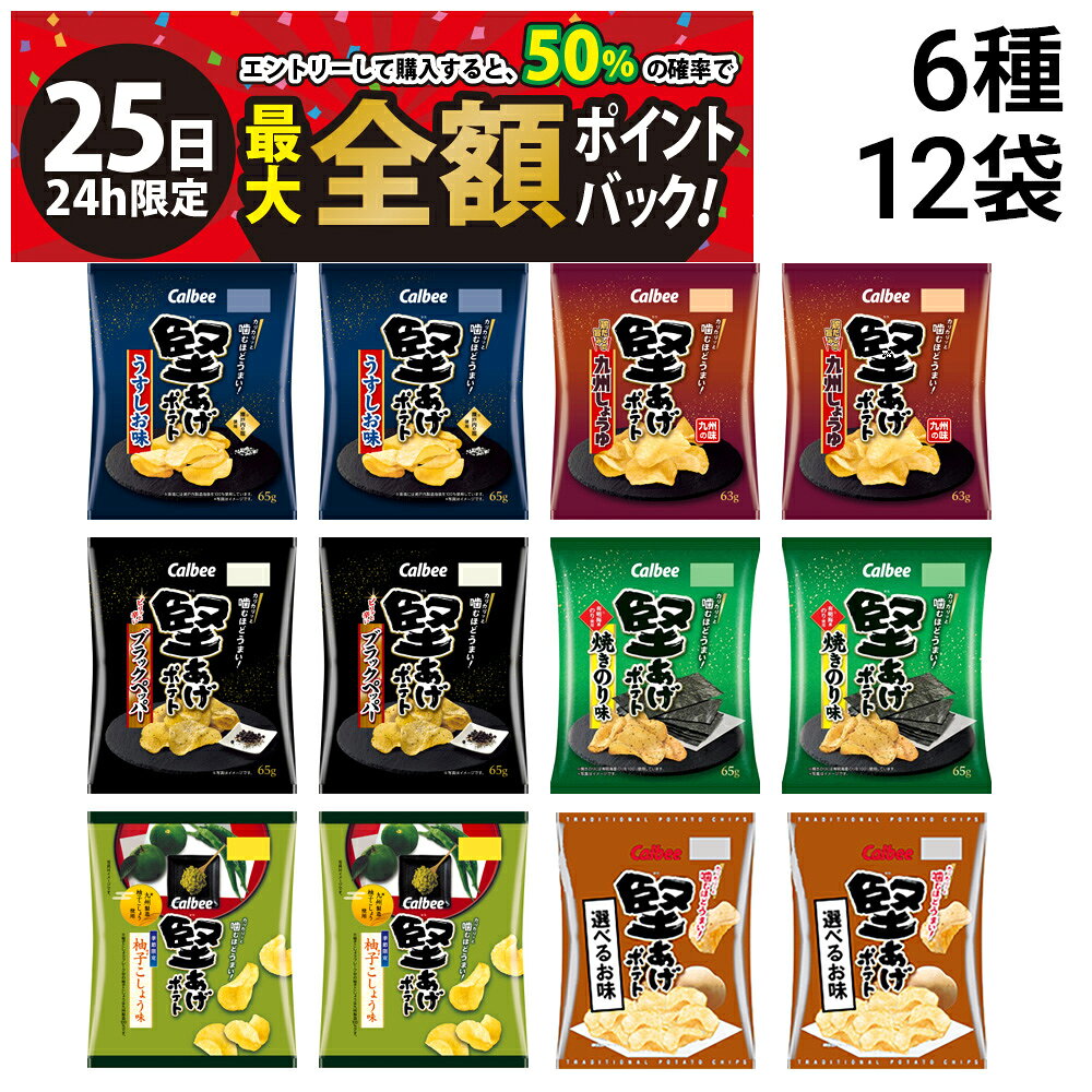 【11/25限定！50％で最大全額ポイントバック】【 送料無料 最強配送 】 カルビー 堅あげポテト 詰め合..