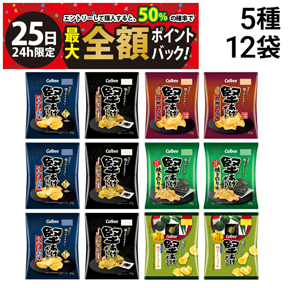 【11/25限定！50％で最大全額ポイントバック】【 送料無料 最強配送 】 カルビー 堅あげポテト 詰め合..