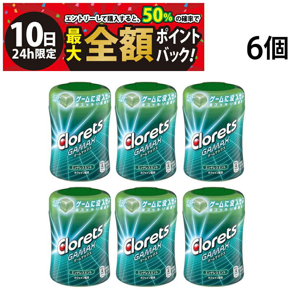 【7/10限定！50％で最大全額ポイントバック】緊急値下げ 【 送料無料 最強配送 】 モンデリーズ クロレッツ ゲームマックス エンドレスミント ミニボトル 86g × 6個