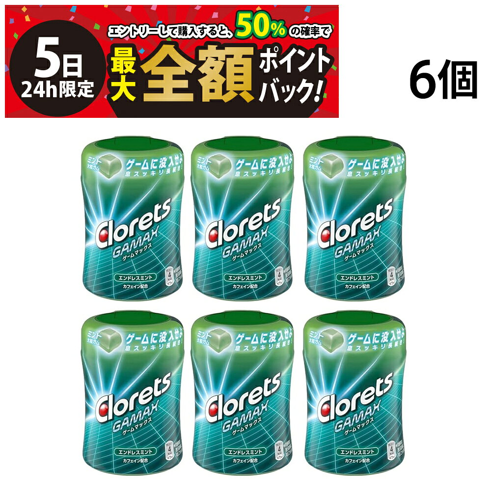 【10/5限定！50％で最大全額ポイントバック】緊急値下げ 【 送料無料 最強配送 】 モンデリーズ クロレッツ ゲームマックス エンドレスミント ミニボトル 86g × 6個
