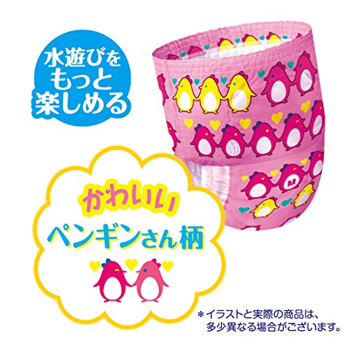 ◆送料無料◆【パンツMサイズ】グーンスイミングパンツ(7~12kg)女の子用12枚