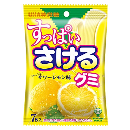 【 送料無料 】 味覚糖 すっぱいさけるグミ サワーレモン味 [10個入] 【 さける 裂ける グミ ぐみ ソフトキャンディー 果汁 かじゅう お菓子 おかし 菓子 れもん レモン 味 炭酸 果物 くだもの 味 まとめ買い 箱 ケース 大人買い 詰め合わせ つめあわせ 】