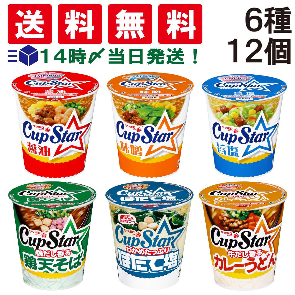 【 送料無料 最強配送 】 サッポロ一番 カップスター 6種