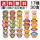 【 送料無料 あす楽 】 ミニ カップ麺 17種 食べ比べ 詰め合わせ アソート セット まとめ買い (合計30食) インスタント 即席