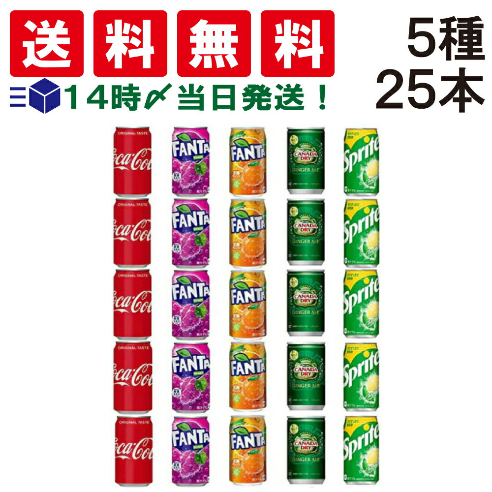 【 送料無料 あす楽 】 炭酸飲料 缶 350ml アソート