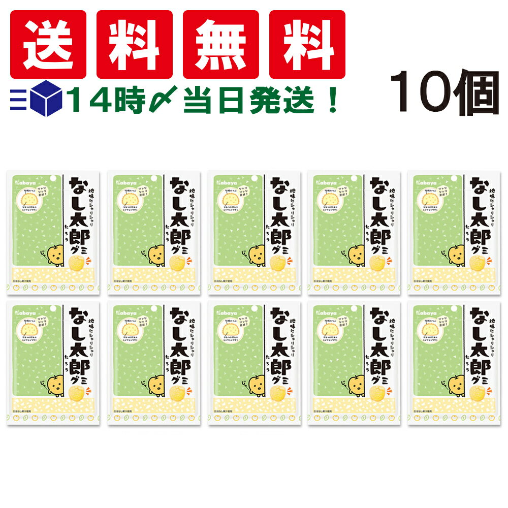 【 賞味期限2024年10月末 】 カバヤ なし太郎グミ 42g × 10個セット