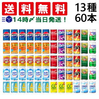 炭酸飲料 ジュース ミニ缶 160ml 13種 合計60本 2ケース セット 飲み比べ アソート まとめ買い