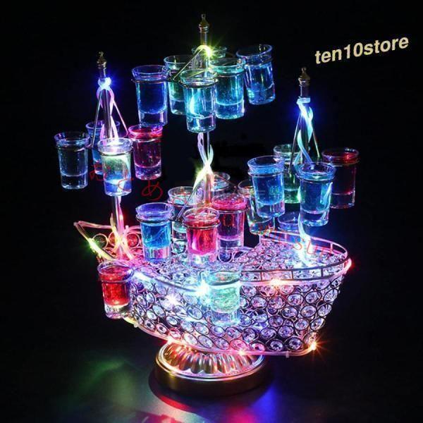 幻の船 LED酒ボトルの表示棚 24カッ�