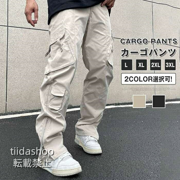 Rakuten - カーゴパンツ メンズ 作業ズボン ワークパンツ 多ポケット 作業服 ズボン メンズ多機能