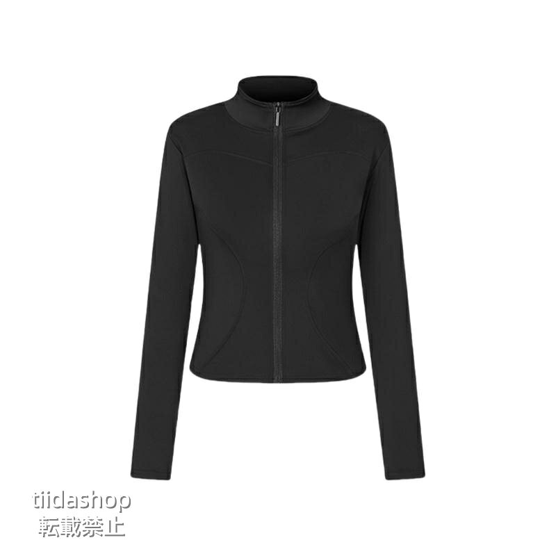 【楽天スーパーSALE】レディース スポーツパーカー 長袖 フルジップ UVカット ラッシュガード ジムウェア フィットネス トレーニング 軽量 通気 スリム UV対策 tiidashop-10008152 TIIDAshop楽天市場店 サンプル画像2