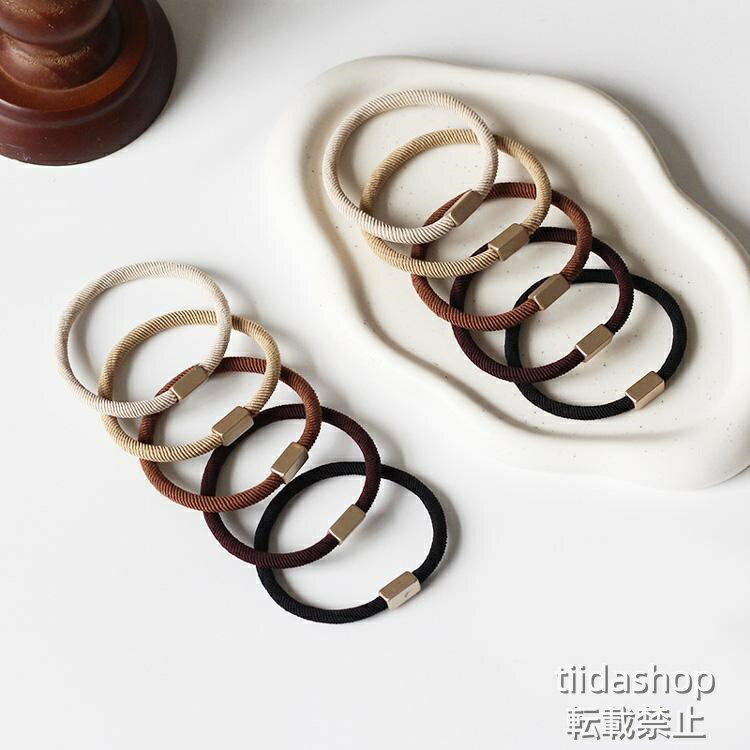 Rakuten - JSfashionヘアゴム 5色セット 5個セット シンプル プチプラ ヘアアクセサリー 黒 髪留め ヘッドアクセサリー 成人式 二次会