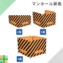マンホール ガード 屏風 2面 3面 4面 フェンス 囲い 作業用 柵 工事 作業 現場 安全用品 道路 保安用品 安全 対策 ターポリン製 トラ柄