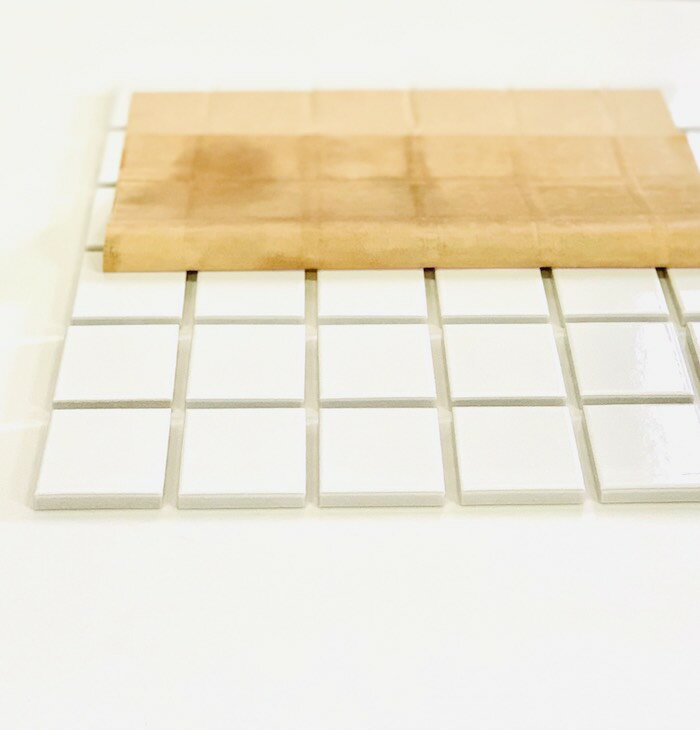 樂天商城 - 1平米分(12シート/m2) スクエアPC-V 45角モザイクタイル 12シート入り(表紙貼) 四角 DIY インテリア 工作 おすすめの 小さい 陶磁器　タイル