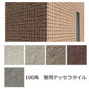 テッセラ タイル 100角 壁用 セッキ質 凸凹 荒々しい 外壁 玄関 塀 門扉 ガーデニング DIY リフォーム レンガ エクステリア 建材 約92x92x1...