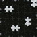 パズル モザイクタイル シート(36粒)販売です(磁器質)白・黒色 ミックス デザイン 浴室(お風呂)、洗面所など水回りや、キッチン カウンター・ トイレ(床...